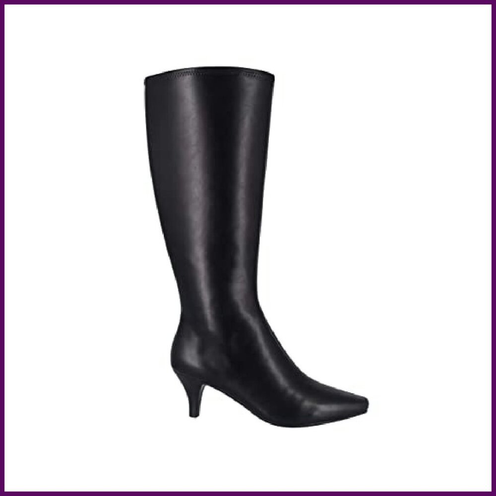 Knee-High Boots with Memory Foam, Wide Width, 2 1… - image 3